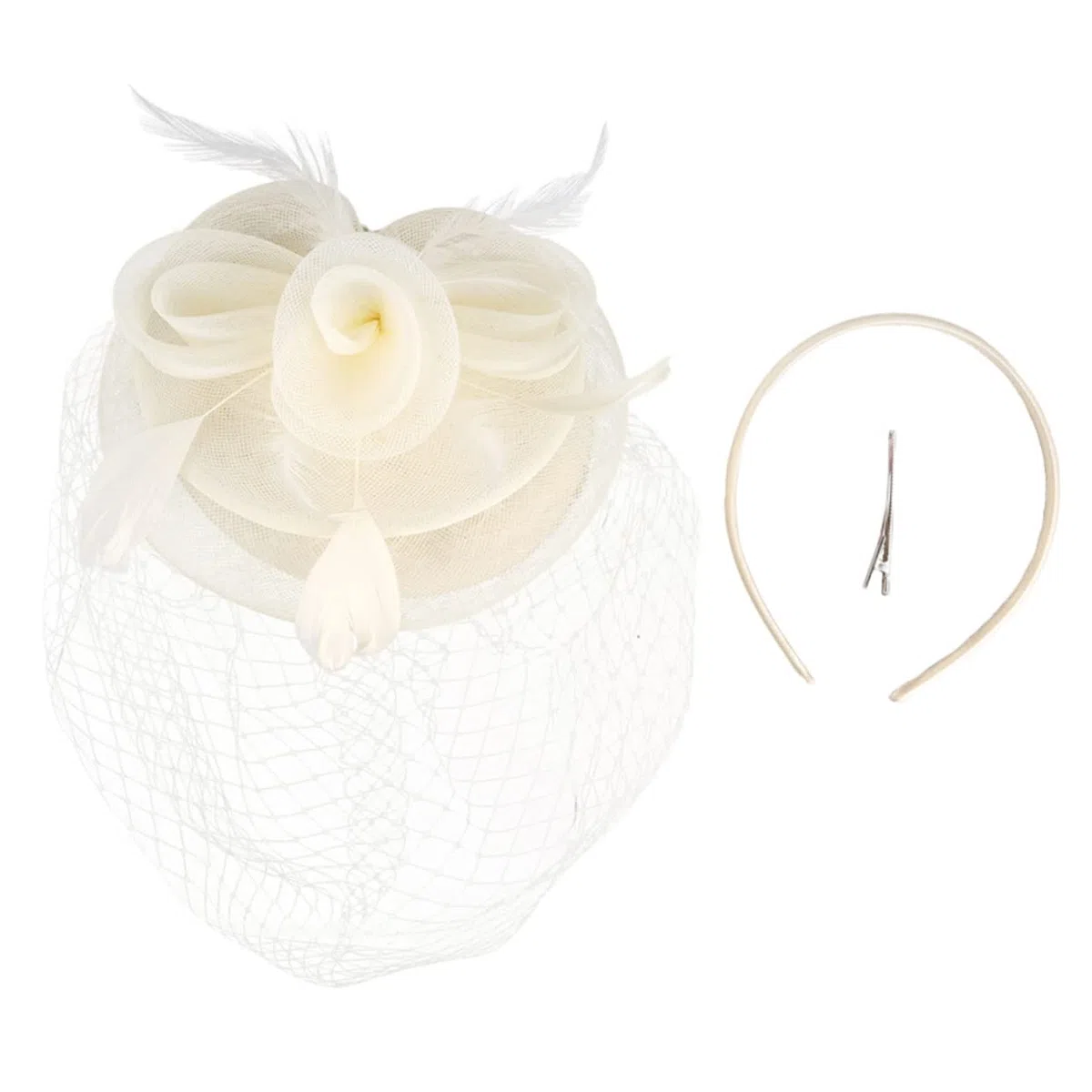 VALICLUD 4piezas Sombrero De Fiesta De Té Para Mujer Clip y Diadema Tocado De Novia Elegante y Para Boda Cumpleaños y Eventos Sociales