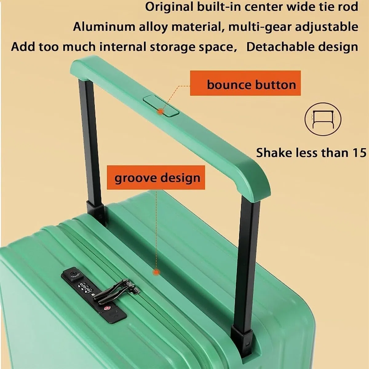 Maleta Equipaje Maleta de Viaje Premium Maletas con Interfaz USB Equipaje con Ruedas Ruedas universales Cerradura de combinación de Aduanas TSA Bolsas de Viaje