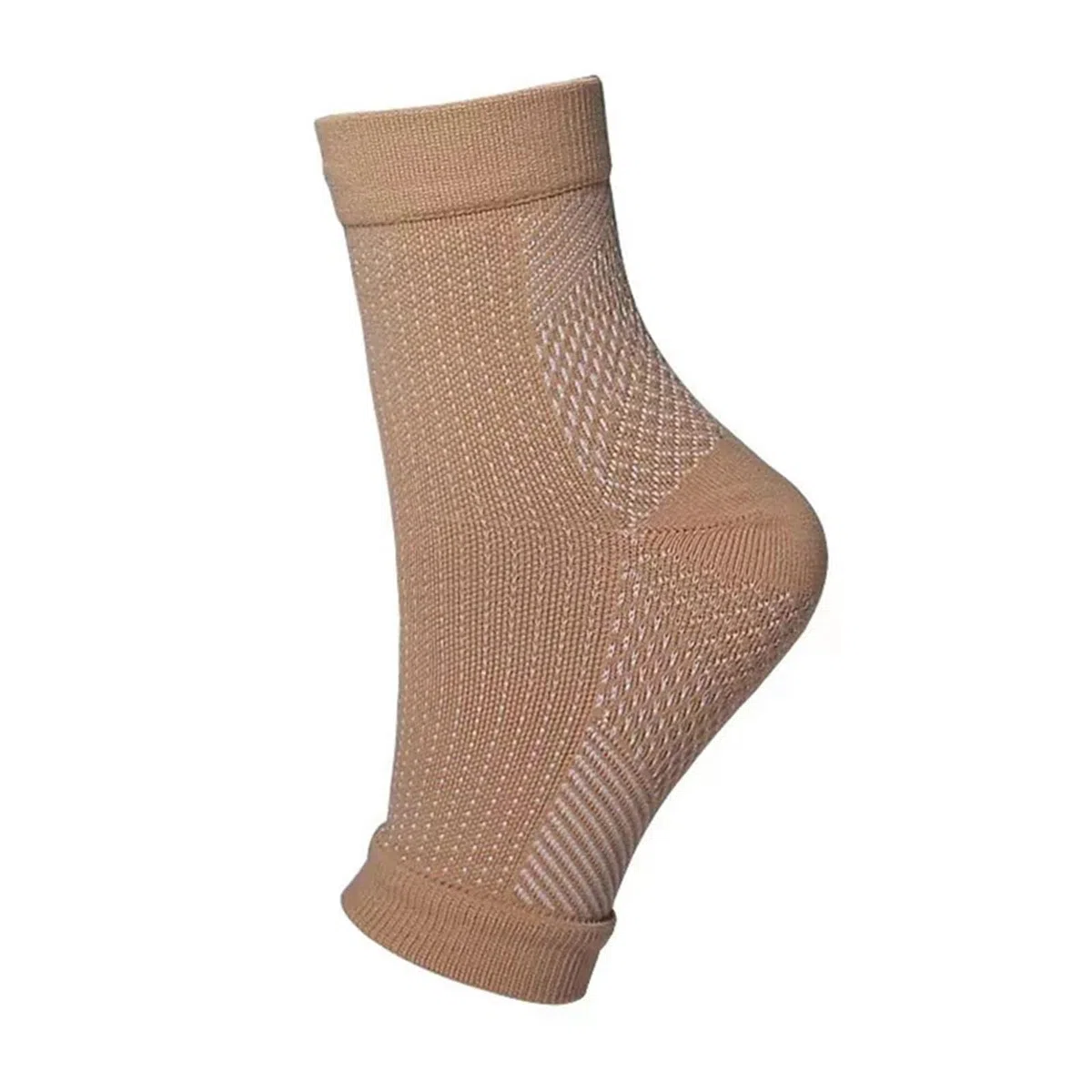 Medias De Compresion 2 Pares de Calcetines for Hombres y Mujeres, Calcetines de compresión Que alivian el Dolor de la neuropatía, Tobillera Plantar(Skin WT,S/M)