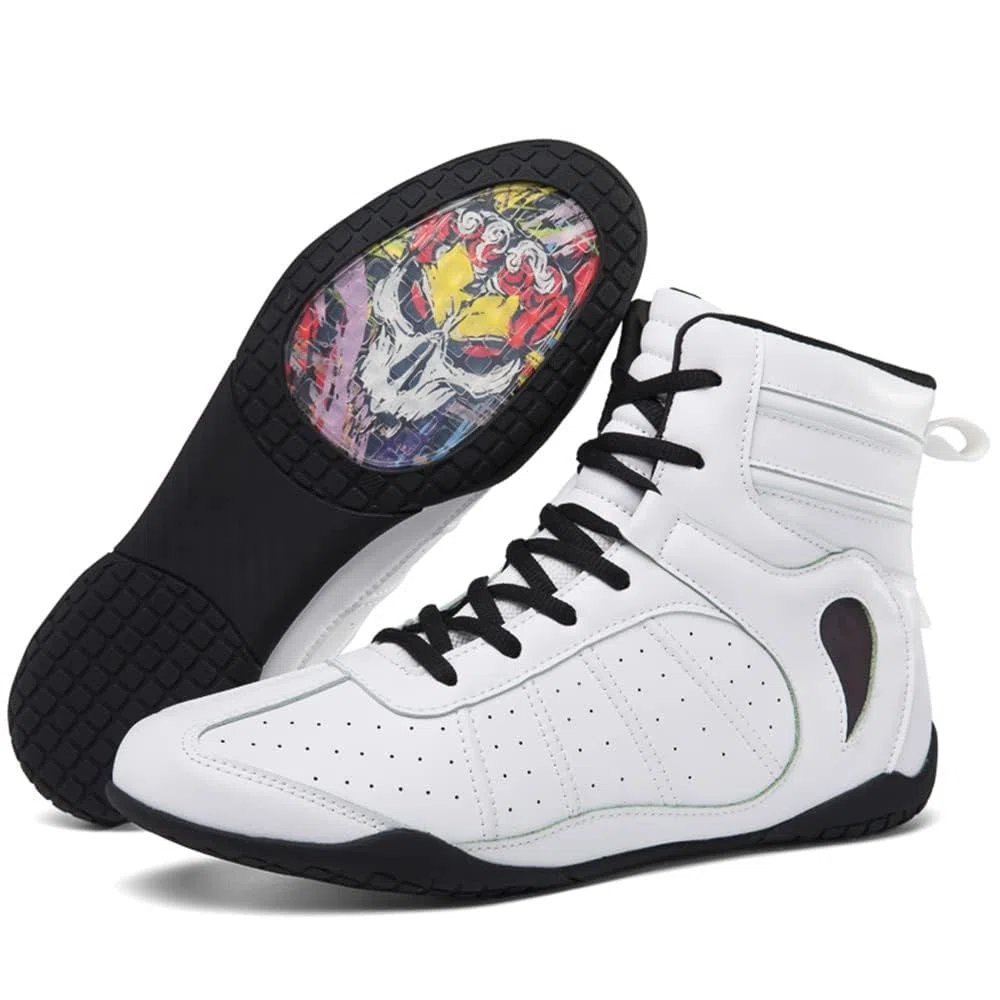 Botas De Boxeo para Hombre Y Mujer, Boxeadores De Moda, Zapatillas De Deporte, Cuero Transpirable, Combate, Lucha Libre, Zapatos De Fitness