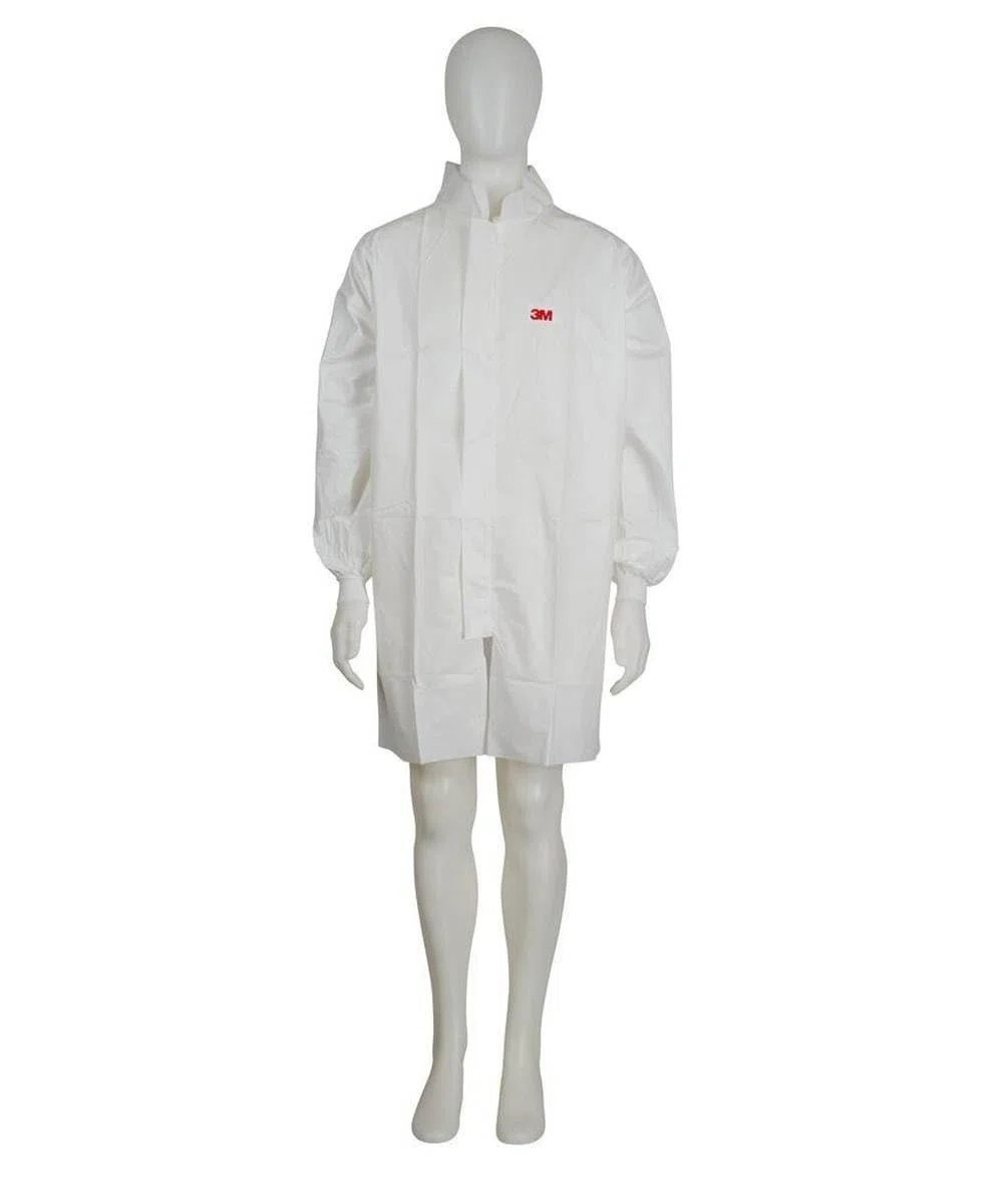 3M Bata de Laboratorio Desechable 4440 Talla M | Antiestática y Transpirable - Pack 50 Unidades