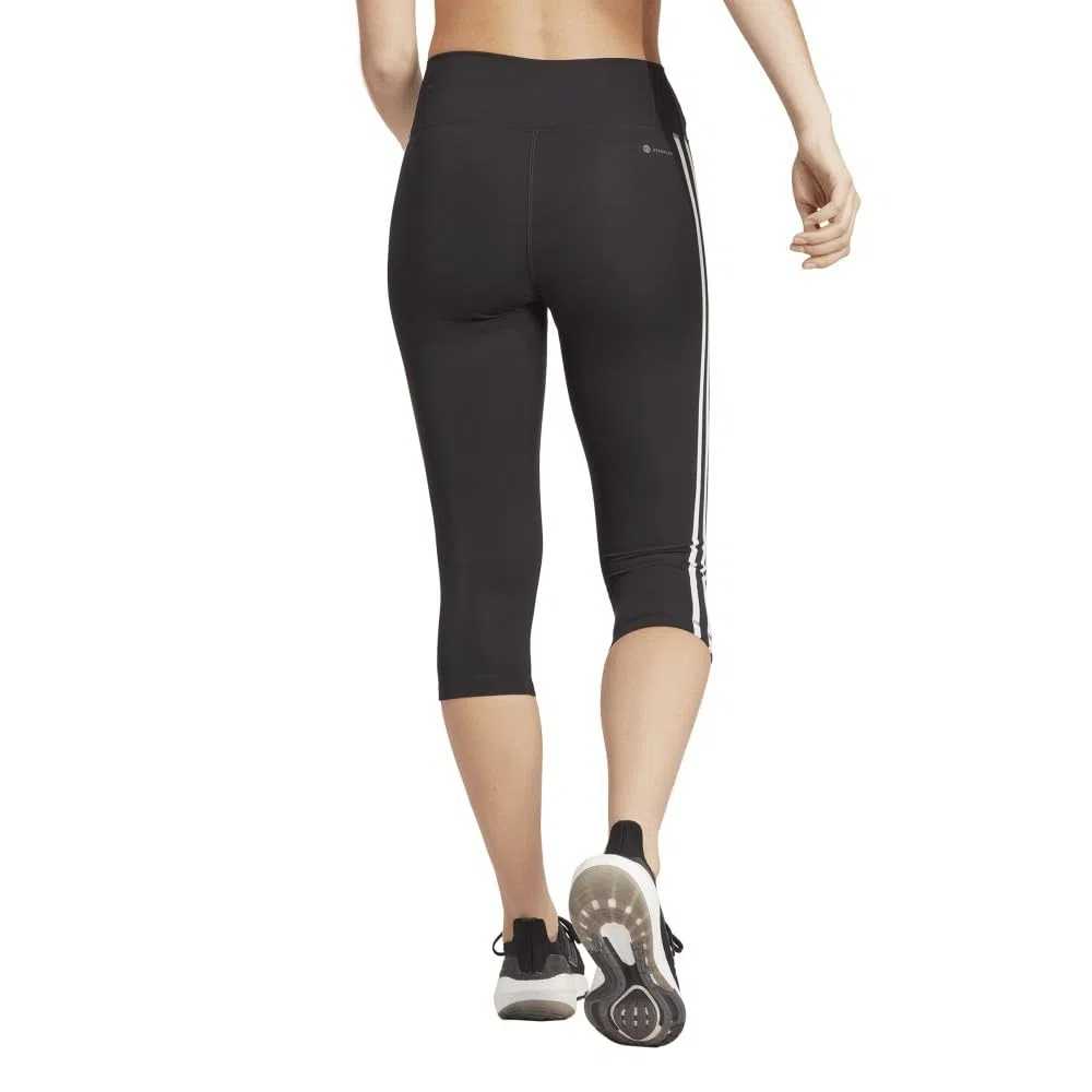 adidas Leggings Largos para Mujer Essentials con 3 Rayas de Cintura Alta