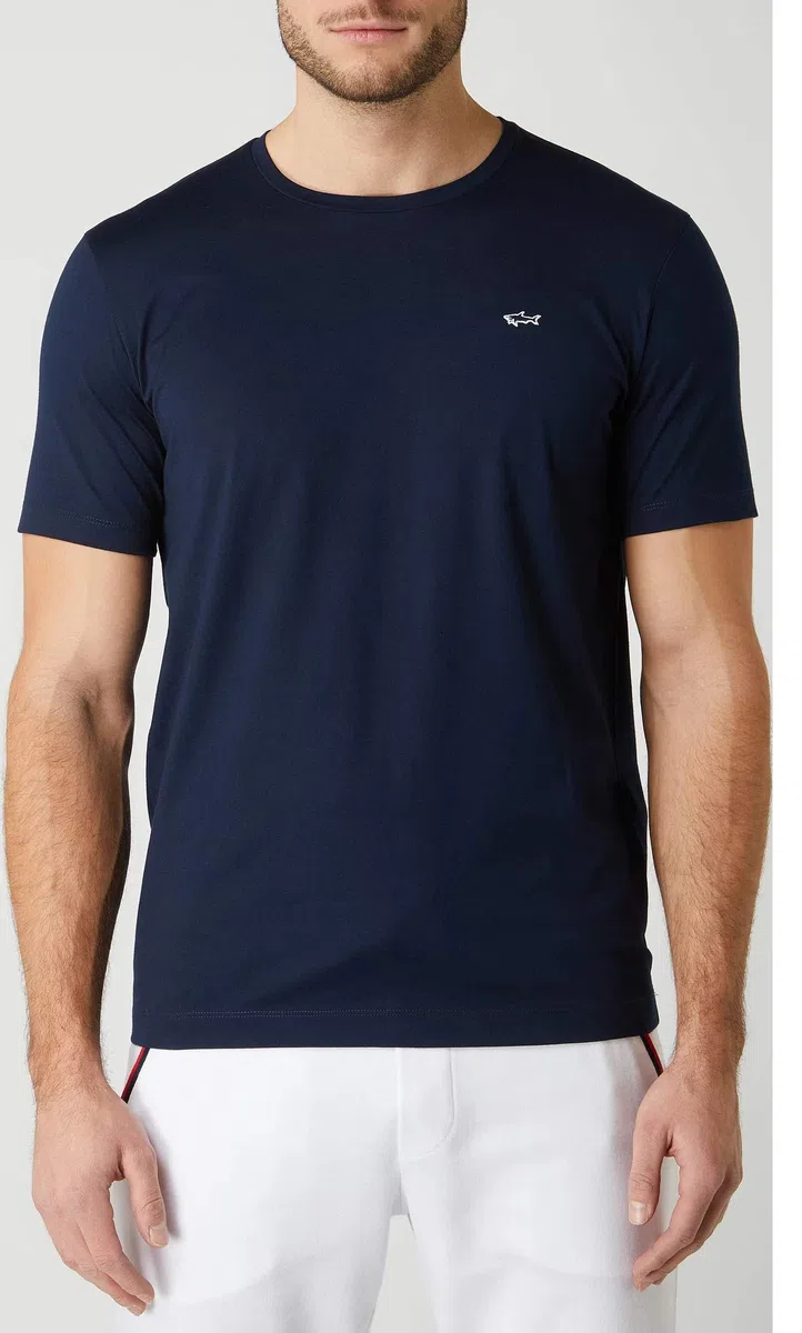 PAUL & SHARK 9849AD Maglia uomo Blue Cotton t-Shirts Men