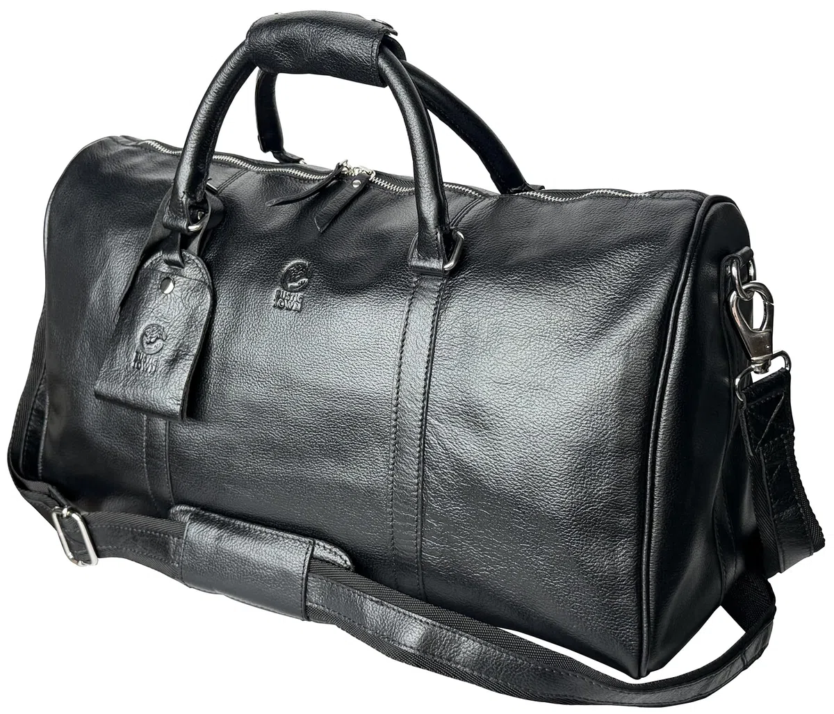 Bolsas de Cuero para Hombre, Viaje Durante la Noche, Maleta de Transporte de Fin de Semana, Bolsa de Lona Debajo del Asiento