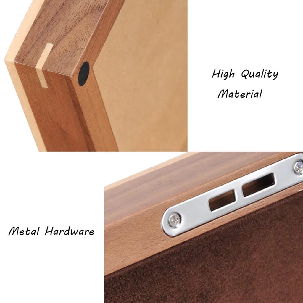 Caja para Relojes de Hombre, Organizador de exhibición de Madera con 10 Compartimentos, Estuche de Almacenamiento para Joyas y Pulseras de Mujer con Cerradura metálica.