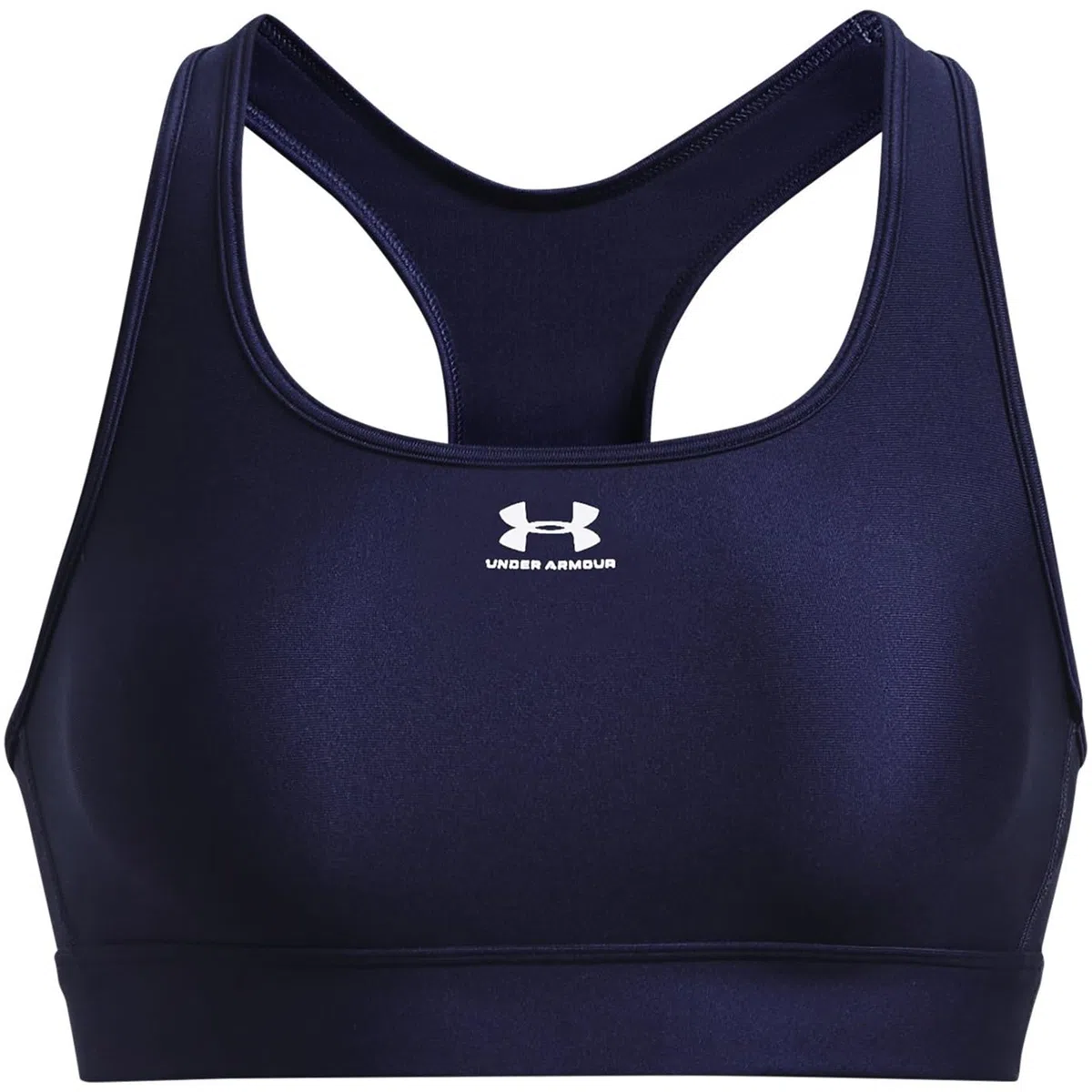 Under Armour UA HG Armour Mid Padless Sujetador Deportivo sin Relleno con Tejido Heatgear, Top Deportivo Transpirable y Flexible para Mujer Mujer