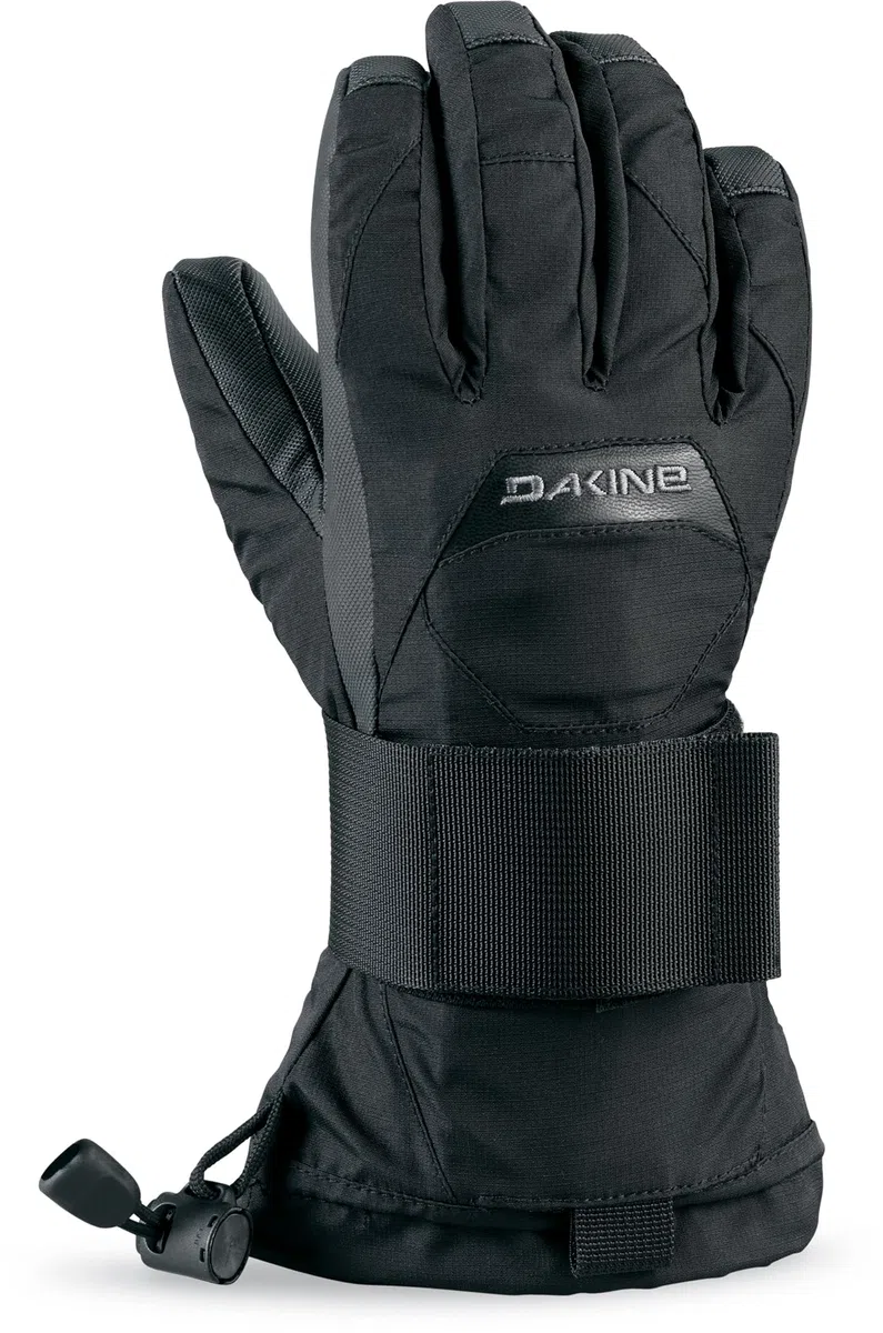 Dakine Guantes de muñeca juveniles, color negro, XL