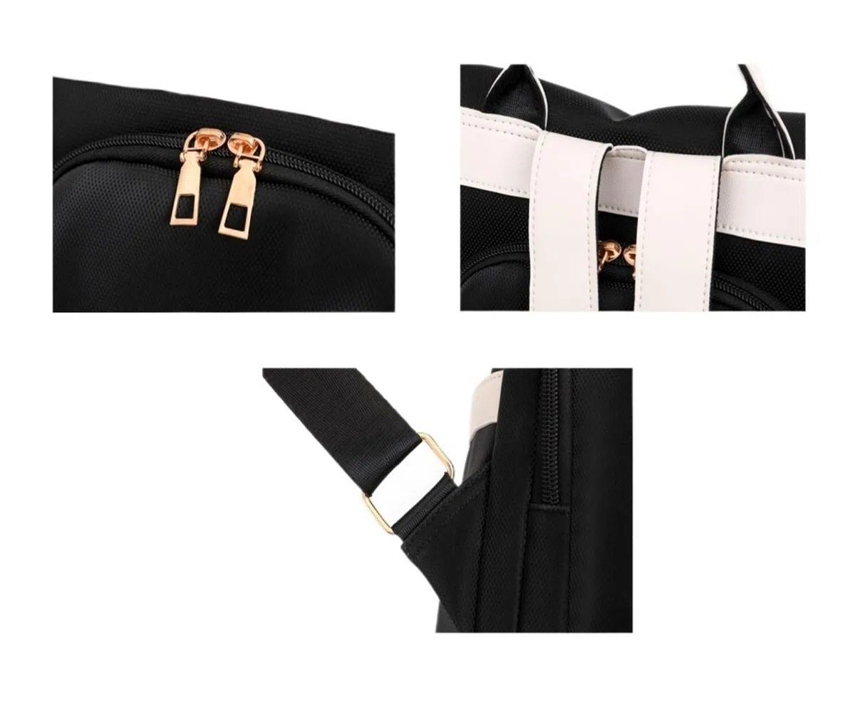 Bolso de hombro para mujer, de gran capacidad, antirrobo, casual, mochila doble