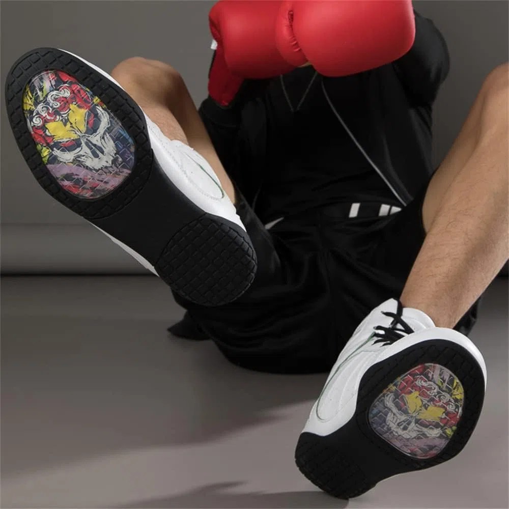 Botas De Boxeo para Hombre Y Mujer, Boxeadores De Moda, Zapatillas De Deporte, Cuero Transpirable, Combate, Lucha Libre, Zapatos De Fitness