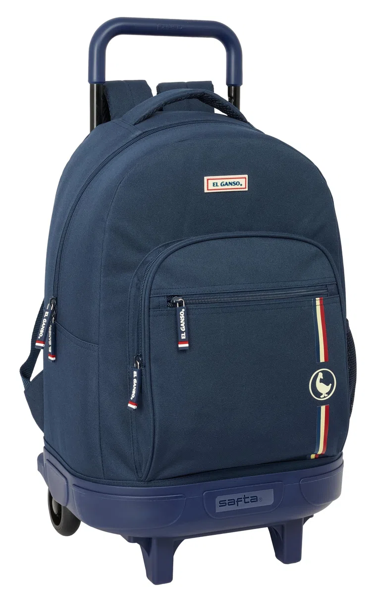 Safta EL GANSO ECLIPSE - Mochila Grande con Ruedas, Compacta, Extraíble, Ideal para Niños de Diferentes Edades, Cómoda y Versátil, Calidad y Resistencia, 33x22x45 cm
