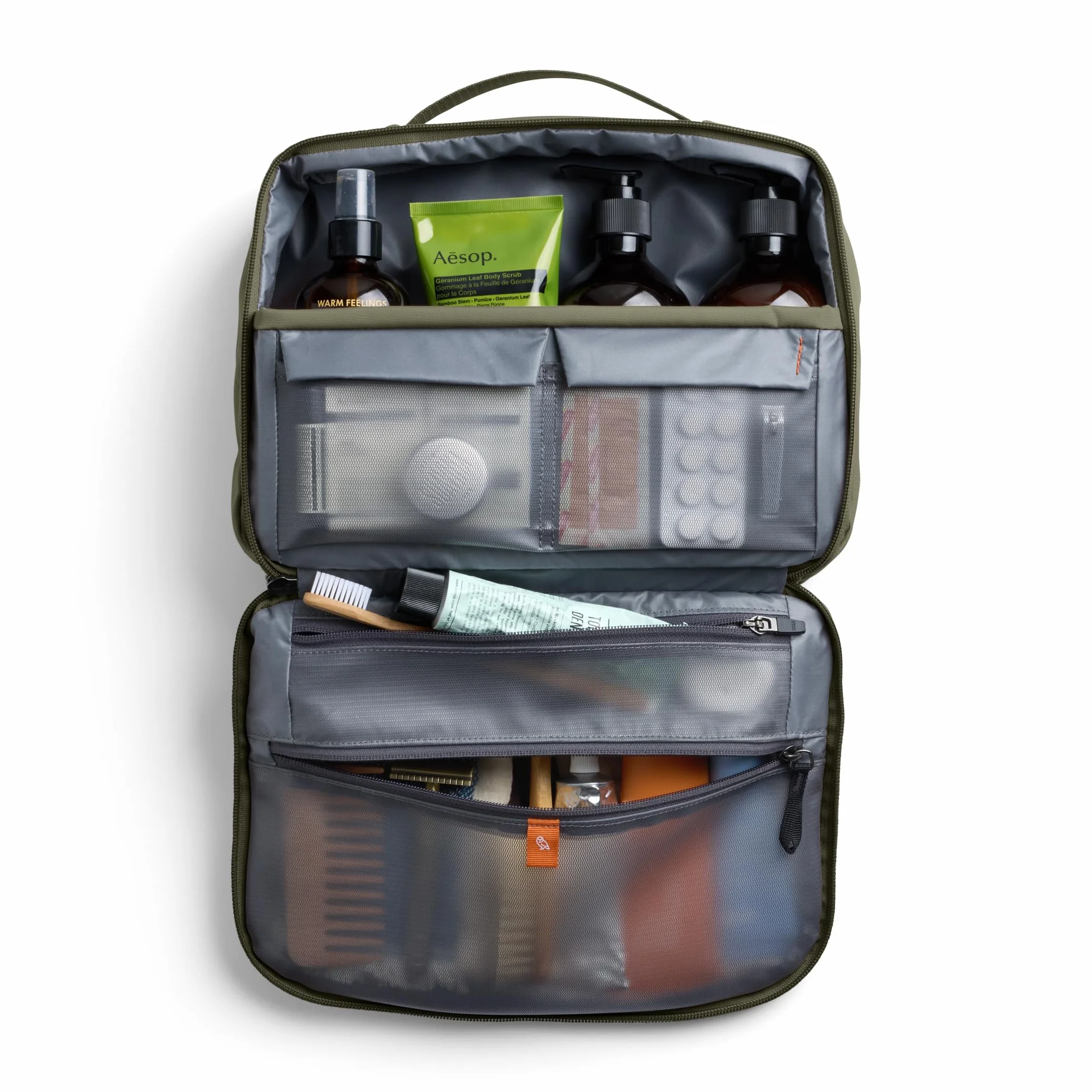 Bellroy Hanging Toiletry Kit Plus 8L, Neceser de Viaje - SeaKelp | Neceser de viaje colgante 8L para tus artículos de aseo y básicos