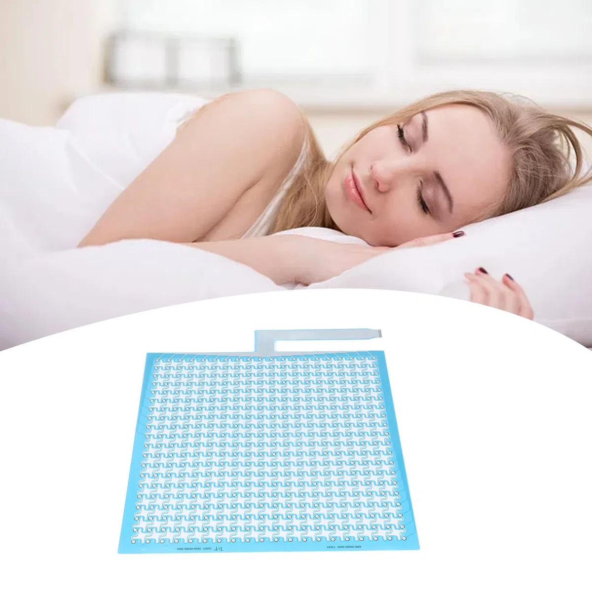 Hyuduo Sensor de Presión de Película Flexible Sensor Flexible Delgado de Película de Poliéster 420 X 480 Mm 0,2 Mm 3 Kg Distribuidos 400 Puntos de Detección para Mapeo de Presión de Asiento de Colchón