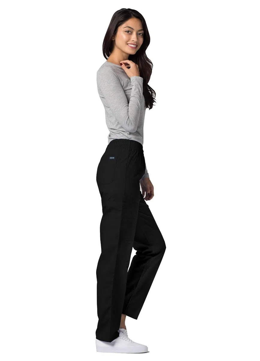 Adar Uniformes médicos para Mujer - Pantalón médico Cargo - 506 - Black - 5X