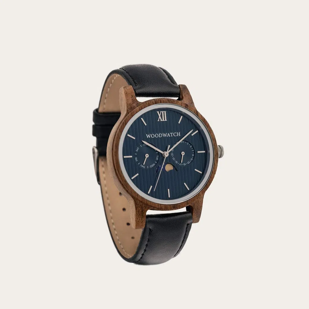 WoodWatch Typhoon Jet | Reloj de Madera Hombre de Pulsera Premium for Man | Producto Eco Friendly, plantamos 1 árbol por Cada Reloj