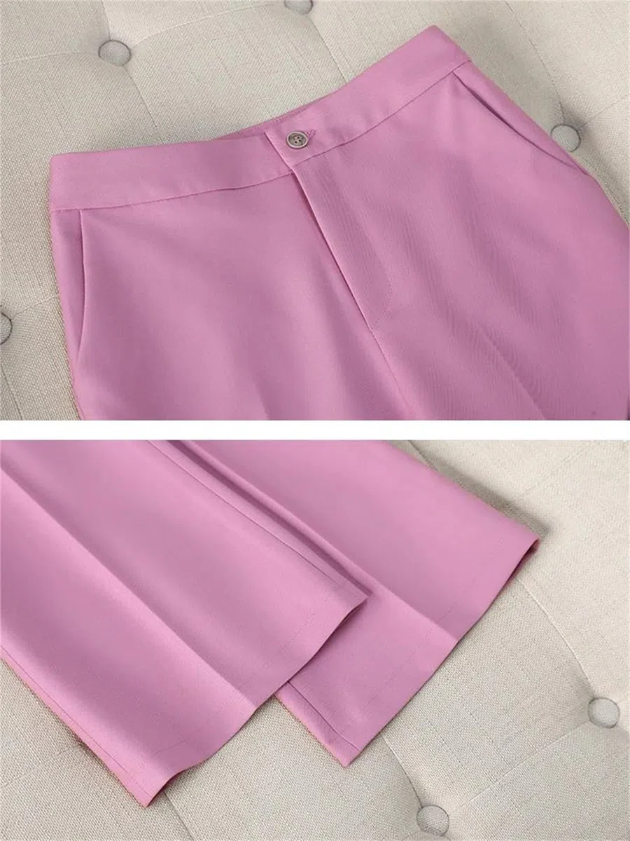 Conjunto de 2 piezas de pantalón elegante para mujer, blazer y pantalones de ajuste a medida, ropa formal para oficina y negocios