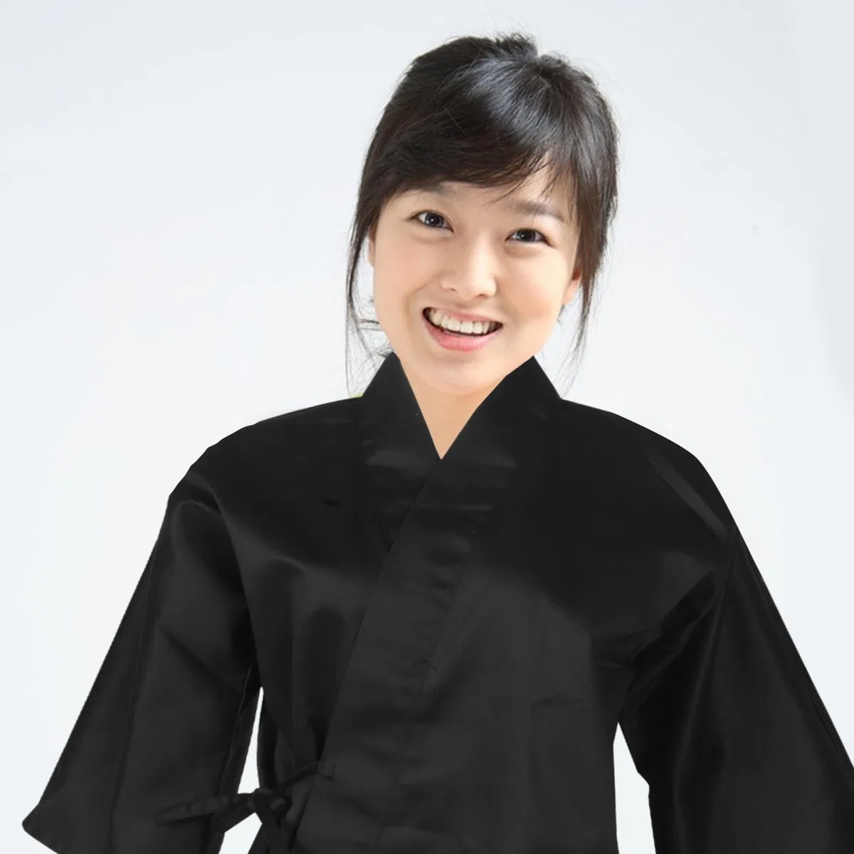 Healvian Ropa de Trabajo de Chef Japonesa Chaqueta Estilo Kimono Tradicional para Restaurantes de Sushi de Tela Japonesa