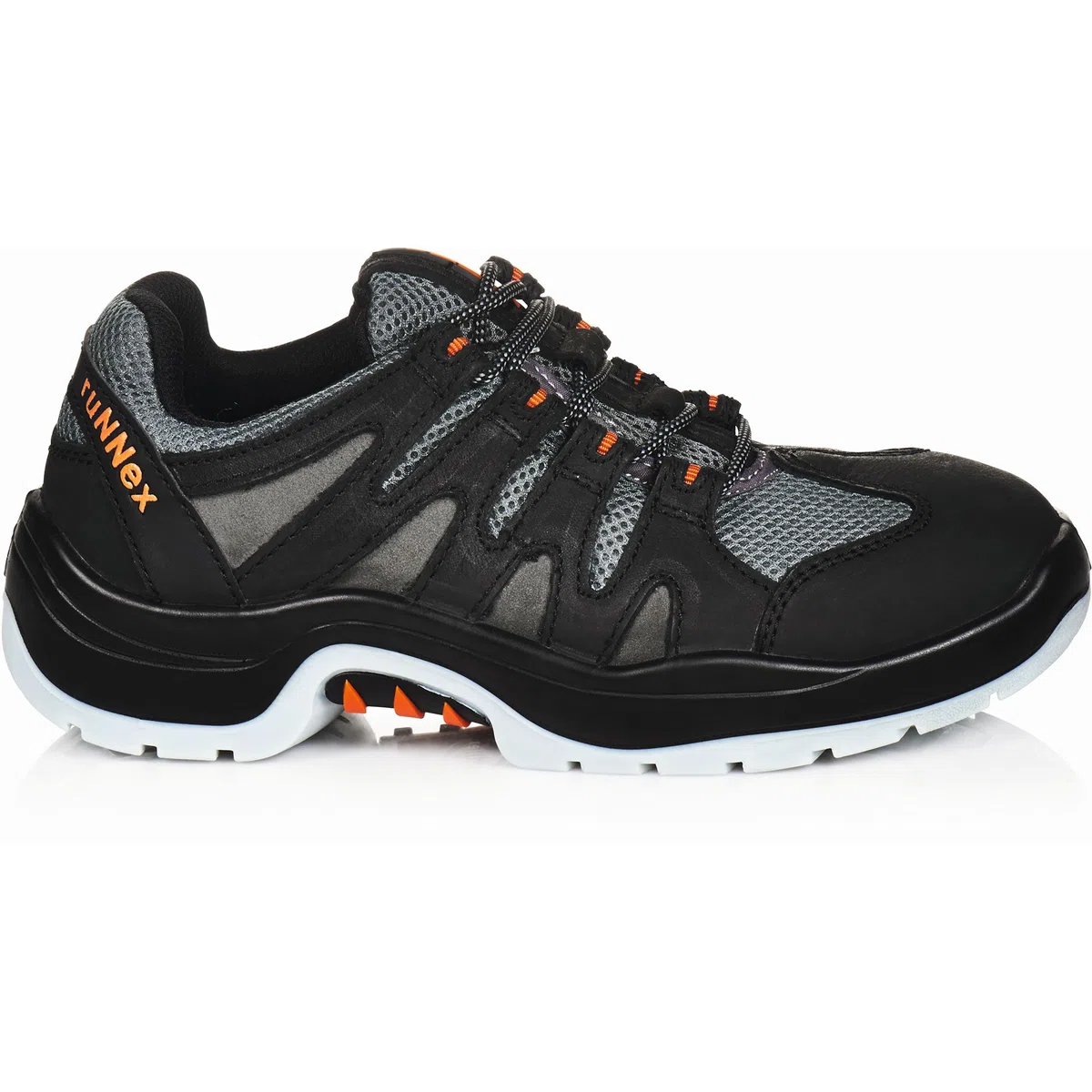 Zapatillas de seguridad runnex 5102 – 52 "equipo Star, S1, tamaño 52, negro/naranja/gris