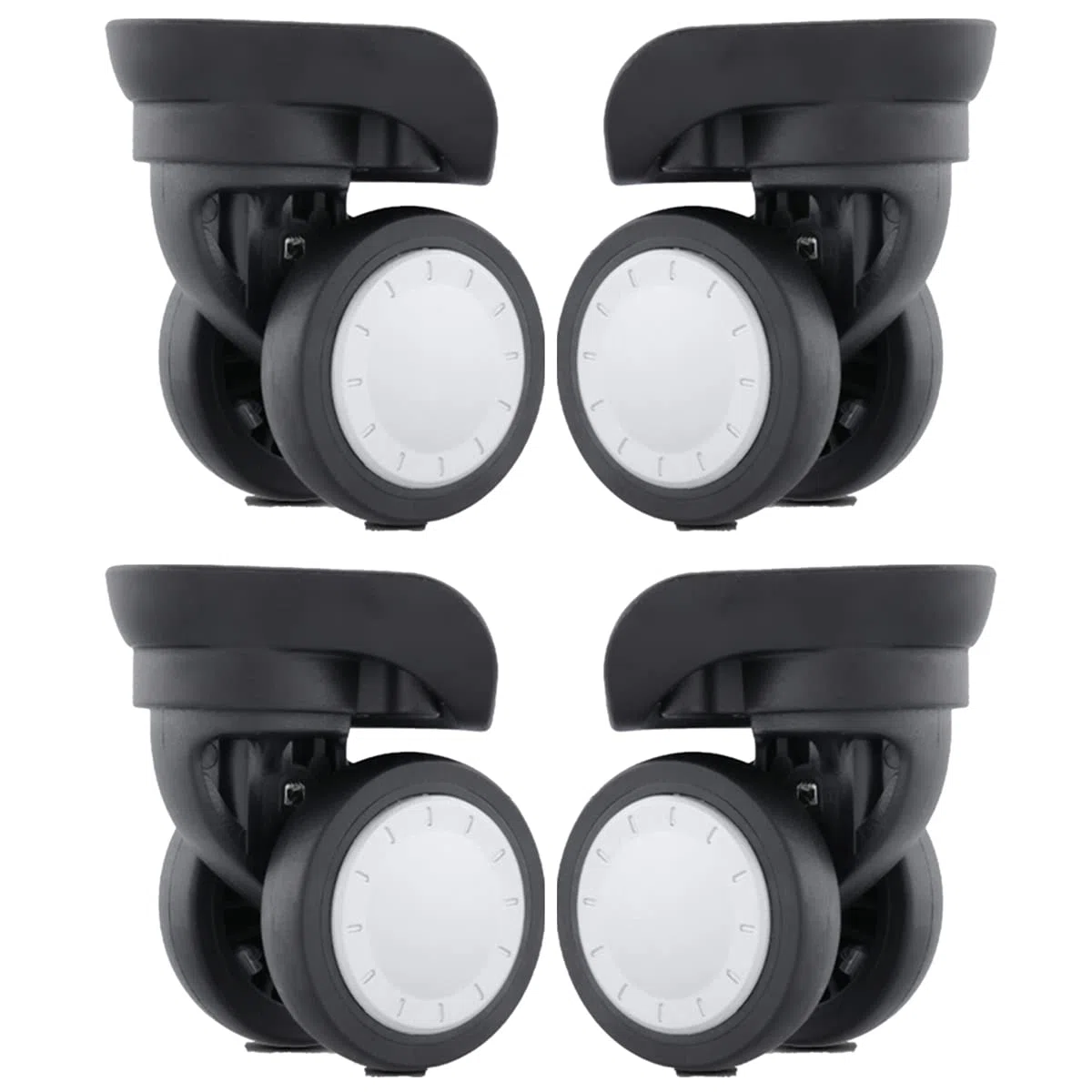 Reemplazo de ruedas de equipaje, Ruedas for maletas, ruedas for equipaje, ruedas de plástico giratorias de 360 ​​grados, ruedas de repuesto for maletas de viaje, reparación de ruedas for maletas, reem