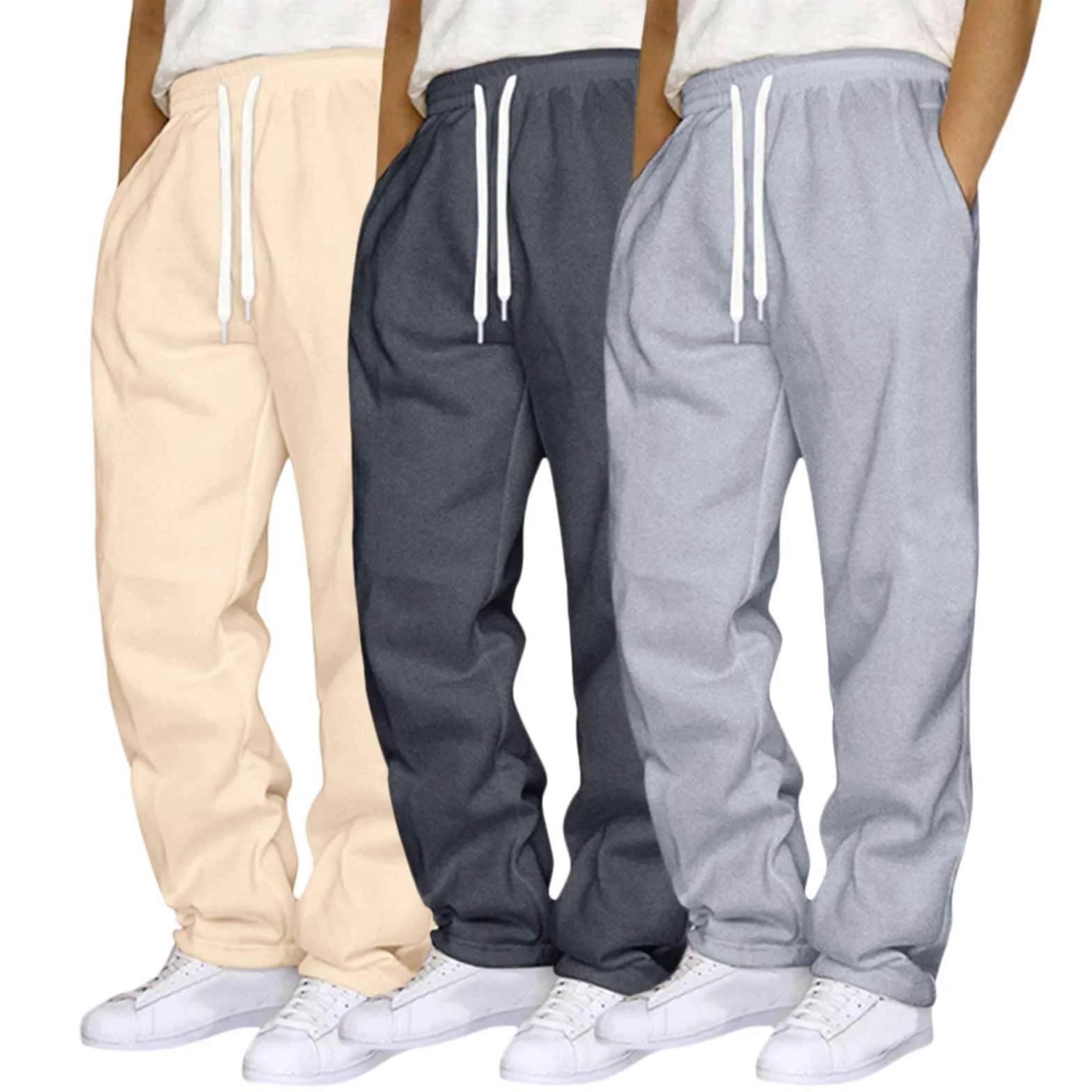 Genérico Pantalones Deportivos para Hombre Pantalón Chándal Hombre Tela Ligera Pantalones Casuales Pantalon Chandal Deportivos con Bolsillo Trekking Deporte Running Largo Casuales Ligeros