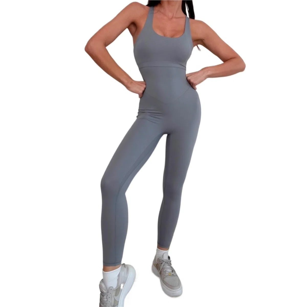 Monos de Yoga sin mangas for mujer, monos deportivos ahuecados con almohadillas for el pecho, trajes Fitness, peleles Pilato en general