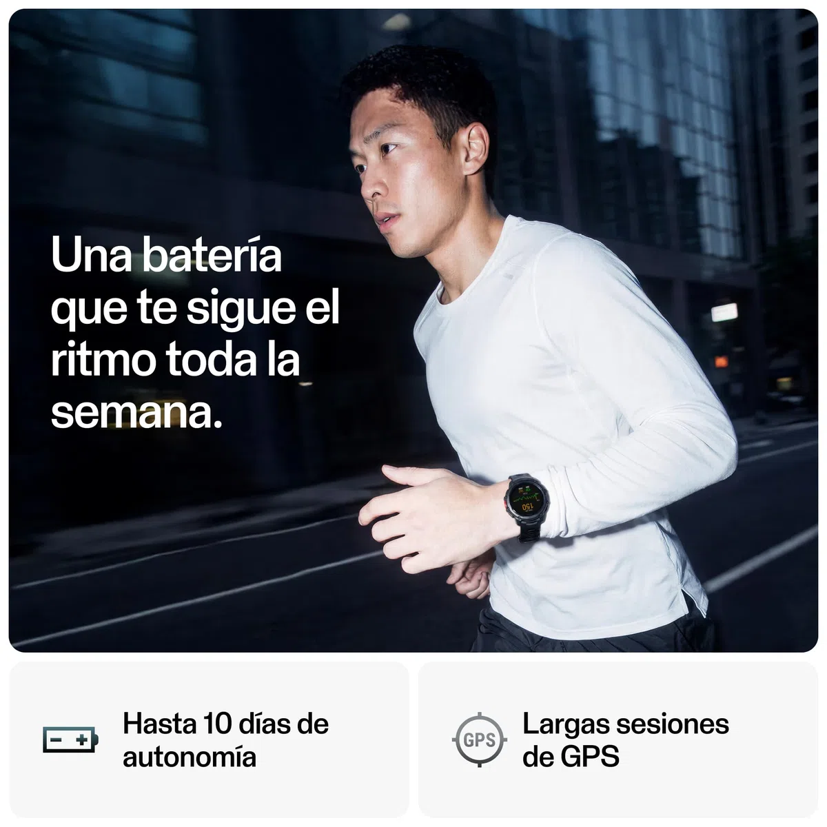Polar Street X – Reloj Deportivo GPS Hombre y Mujer – Pulsómetro – Entrenamiento Híbrido – Running y Fitness – Resistente e Impermeable – Pantalla AMOLED – Garantía Exclusiva Amazon 3 Años