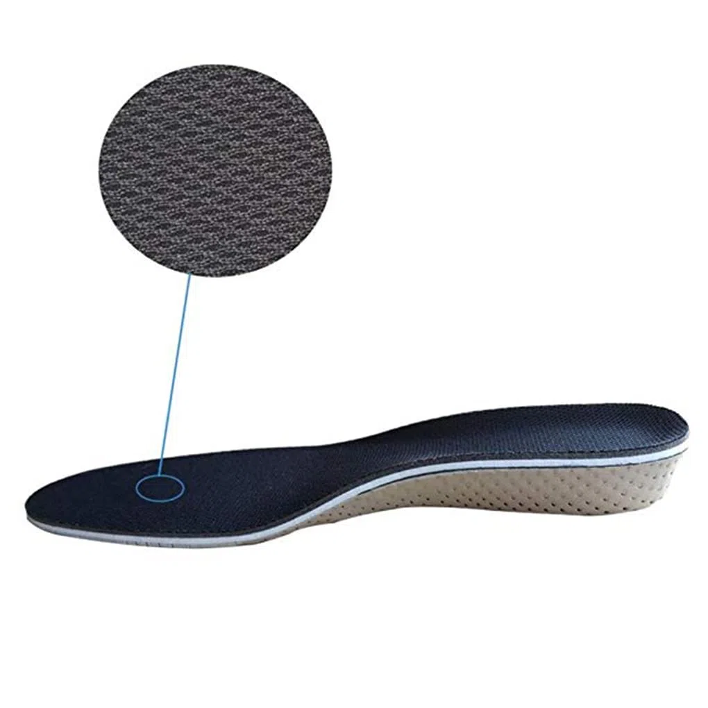 Juego de 10 plantillas unisex para aumentar la altura de los zapatos, 4 cm, color negro