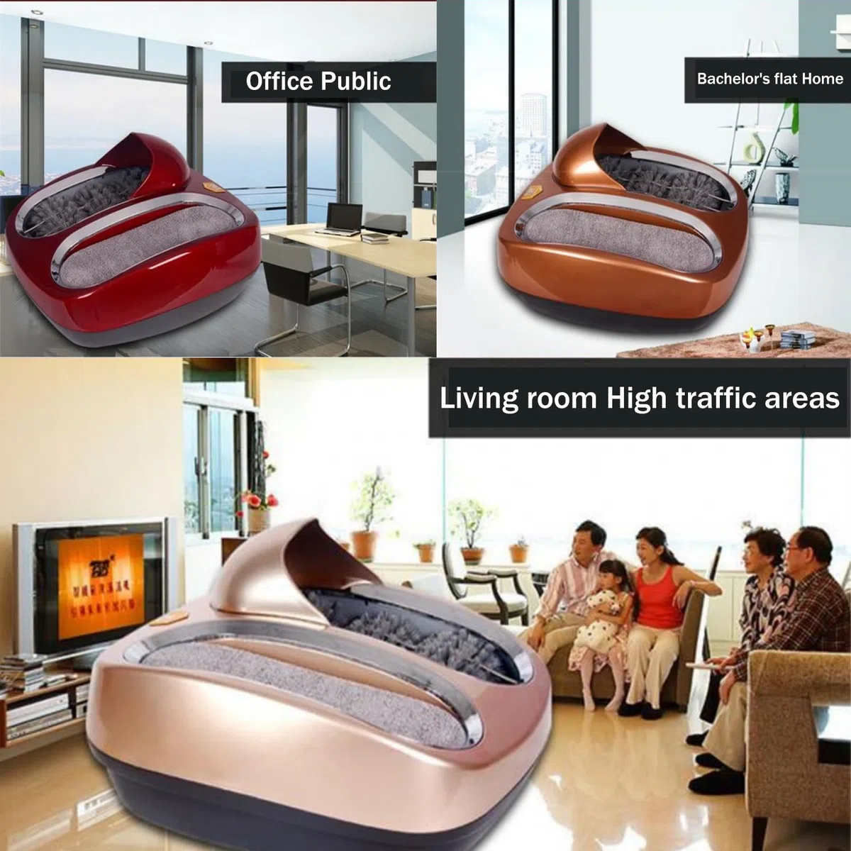 Máquina automática de cepillado de zapatos, brillo de zapatos de inducción, para limpieza sin polvo de hotel, taller