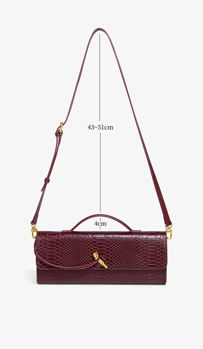 Beaguful Bolso de mano de piel para mujer, con estampado de cocodrilo, bolso de noche cruzado