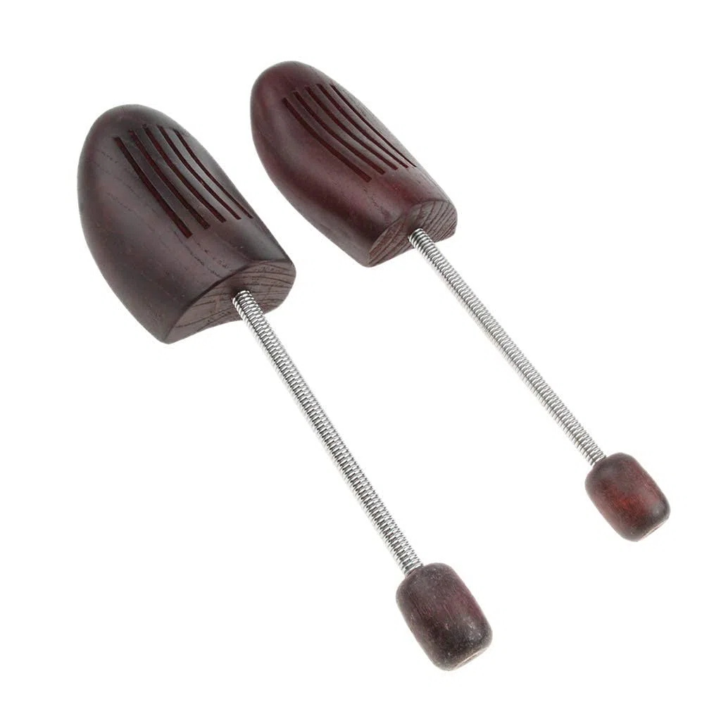 Camillas para Zapatos, Hormas de Madera expansor Unisex marrón 2 uds(Men)