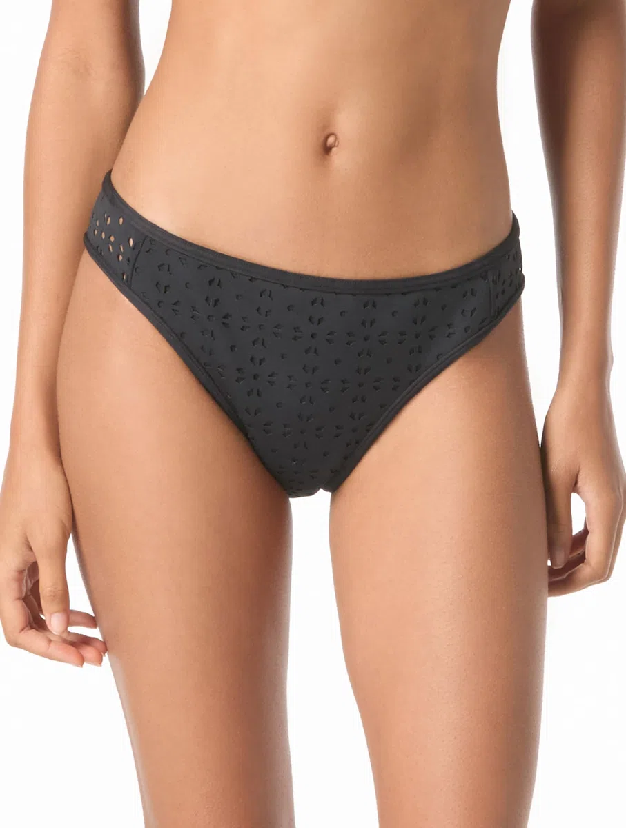 Michael Kors Laser Cut Scuba High Leg Bottom Bragas de Bikini para Mujer